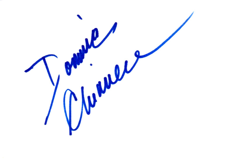 Dominic Chianese signed 4×6 index card