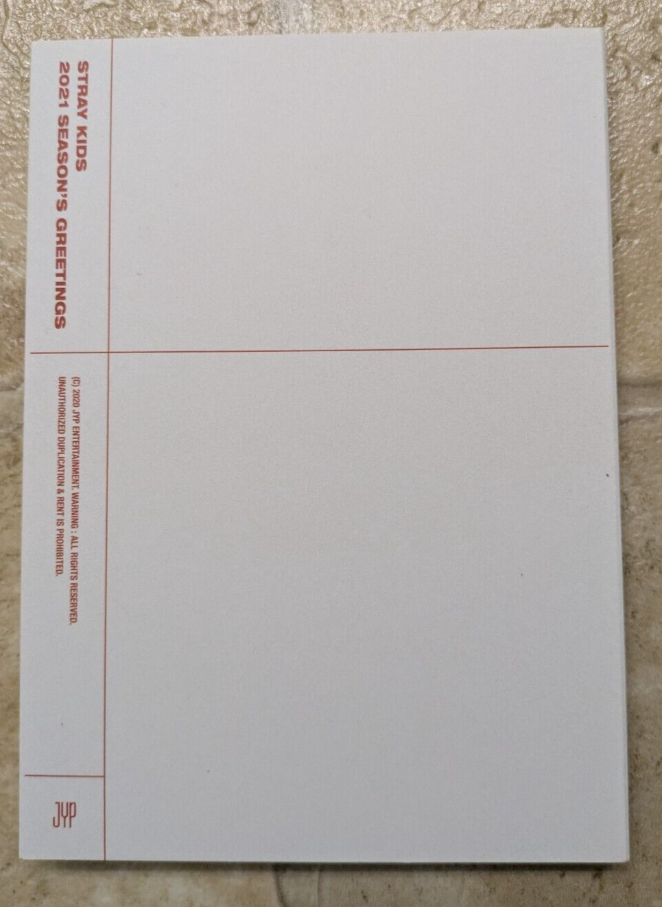 Stray Kids Seasons Greetings 2021 Post Card Book K-Pop Postcard