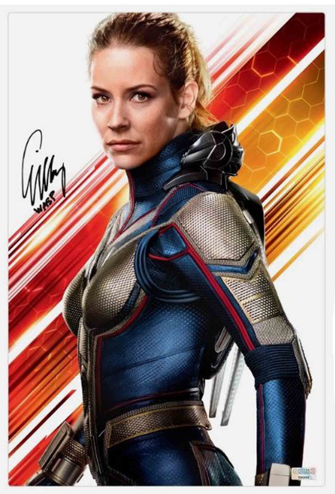 Marvel Comics Ant-Man & Wasp Evangeline Lilly Autographed 12 x 18 CinaPanel