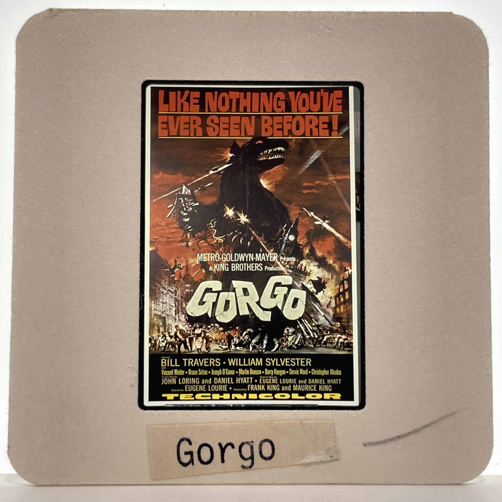 Vintage 35mm Publicity Slide Gorgo 60s Monster Movie #2