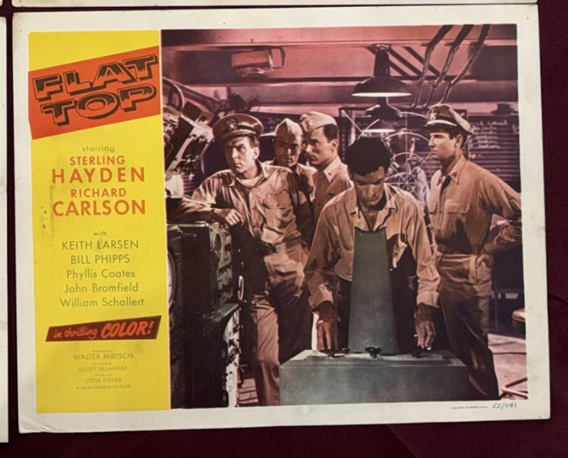 FLAMING FEATHER LOBBY CARDS (8) 1952 STERLING HAYDEN FORREST TUCKER