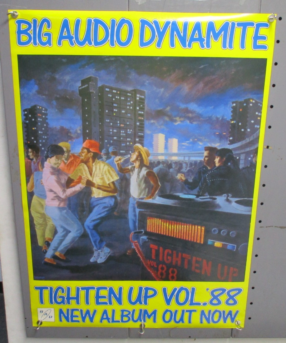1988 BIG AUDIO DYNAMITE Tighten Up Vol. ’88 POSTER 24″x33.5″ CM4645