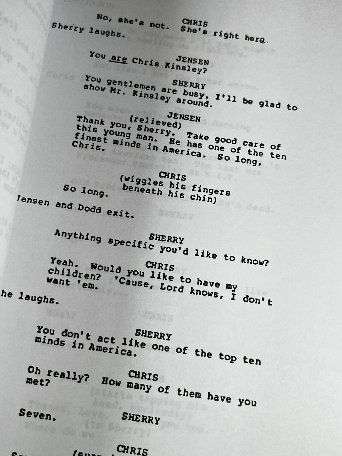 Real Genius Script Signed- Autograph Reprints- Val Kilmer