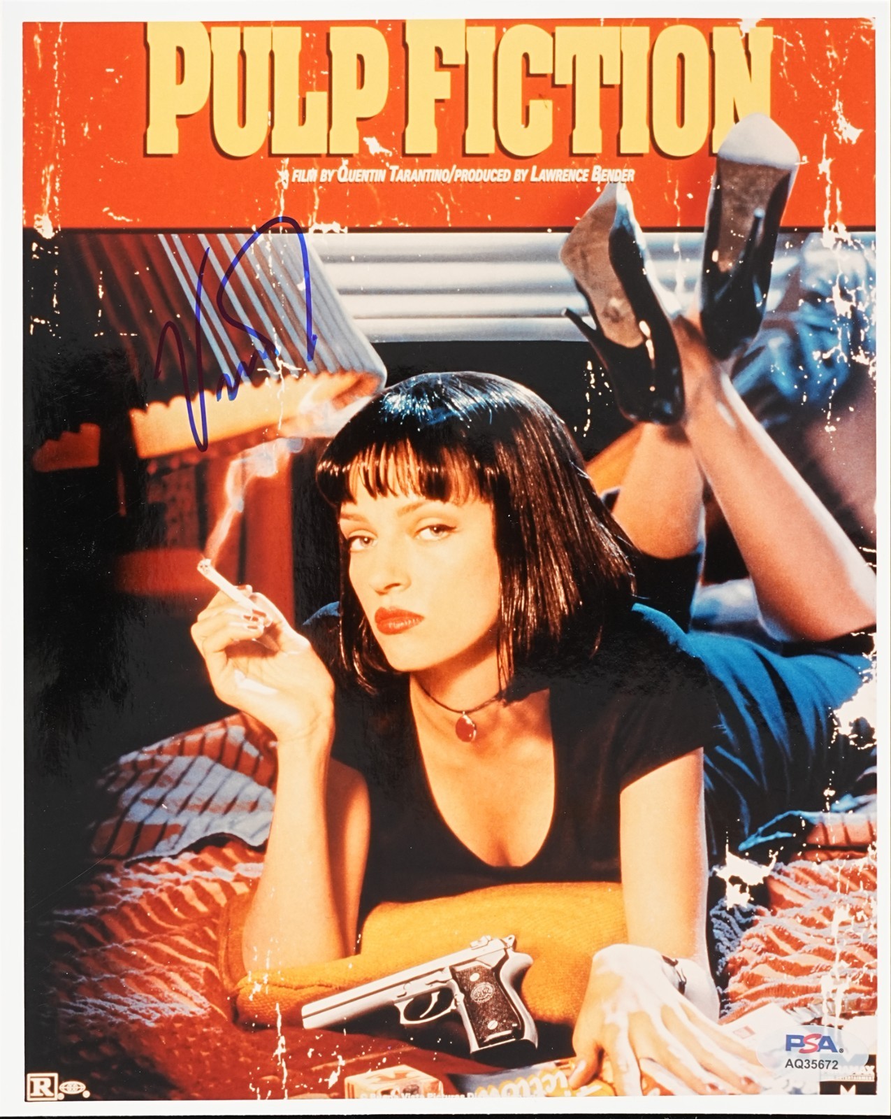 UMA THURMAN SIGNED AUTOGRAPHED 8X10 PHOTO PULP FICTION KILL BILL PSA COA