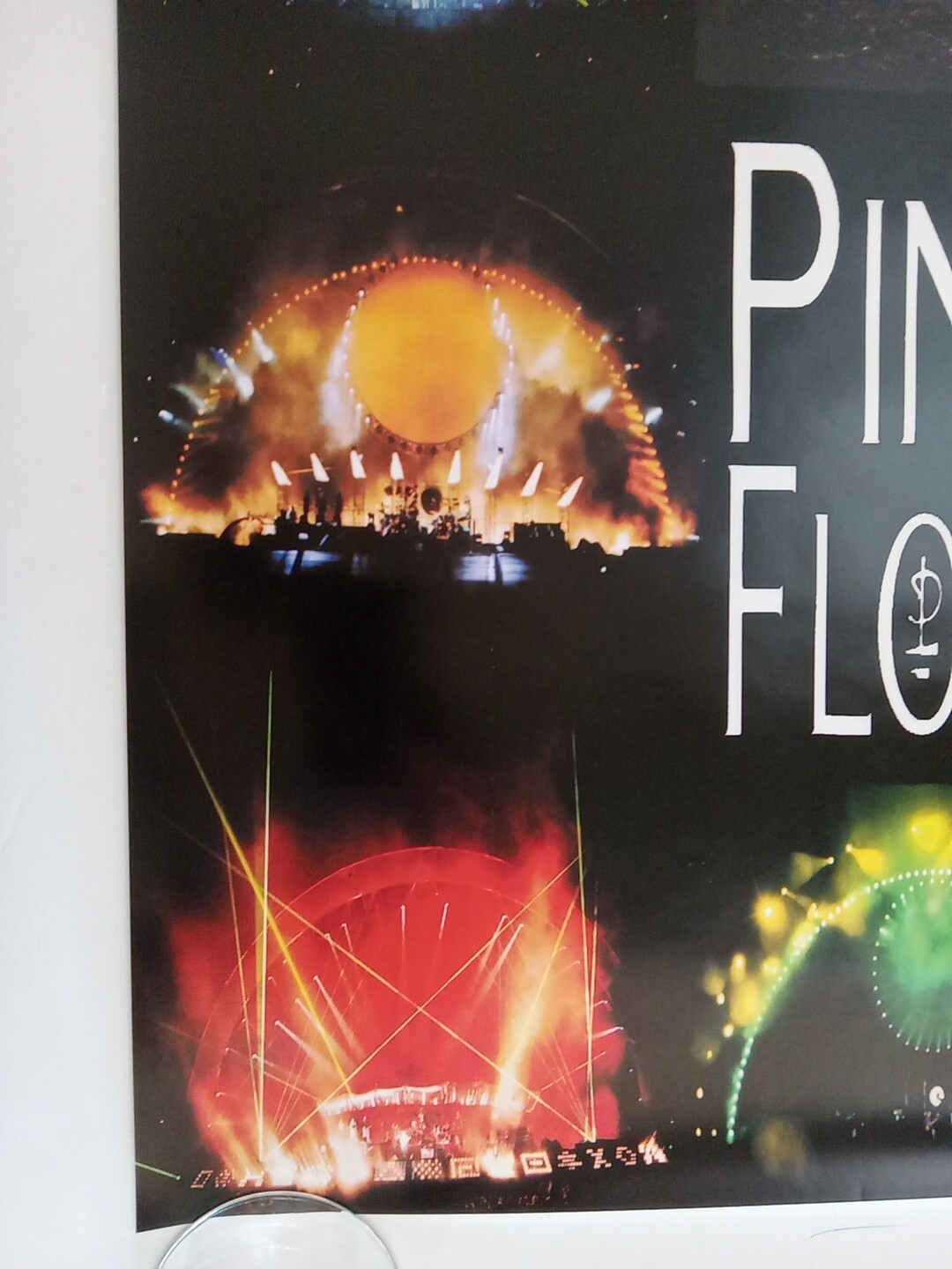 Vintage Original Pink Floyd 1994 Poster Dimo Safari Live Performance Laser Rare