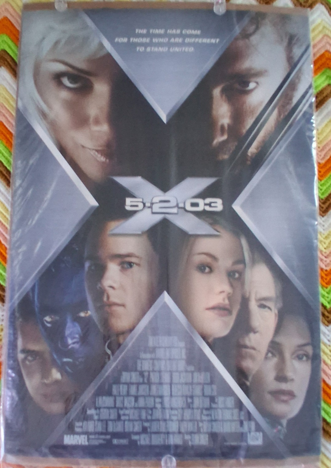 X-MEN 2 PREVIEW MOVIE POSTER 1 SHEET 27 X 40 DS 2003 20TH CENTURY PROMOTIONAL