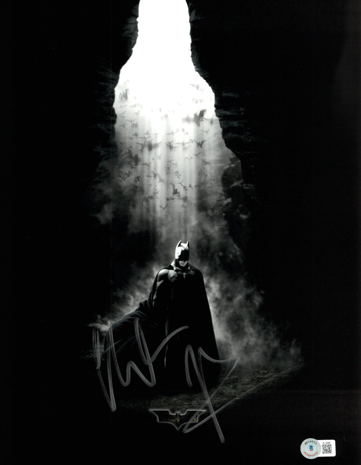Christian Bale Signed Autograph The Dark Knight 11X14 Photo BAS Beckett Batman