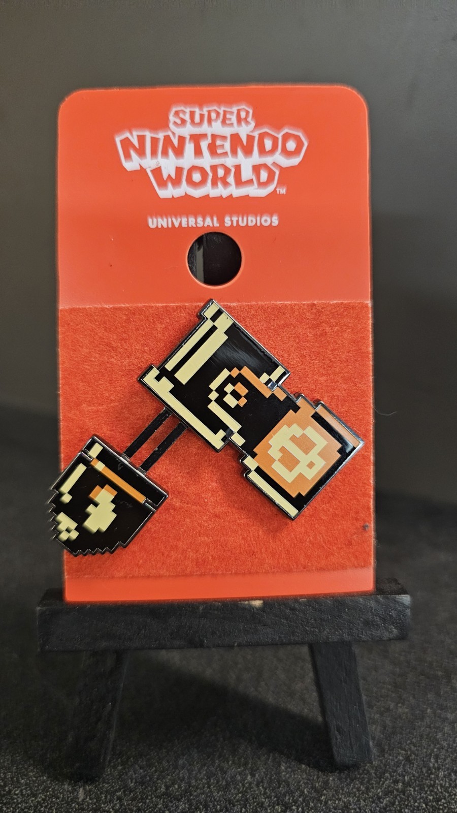 Bullet bill 8bit slide Enamel retro pin Universal Studios Super Nintendo World