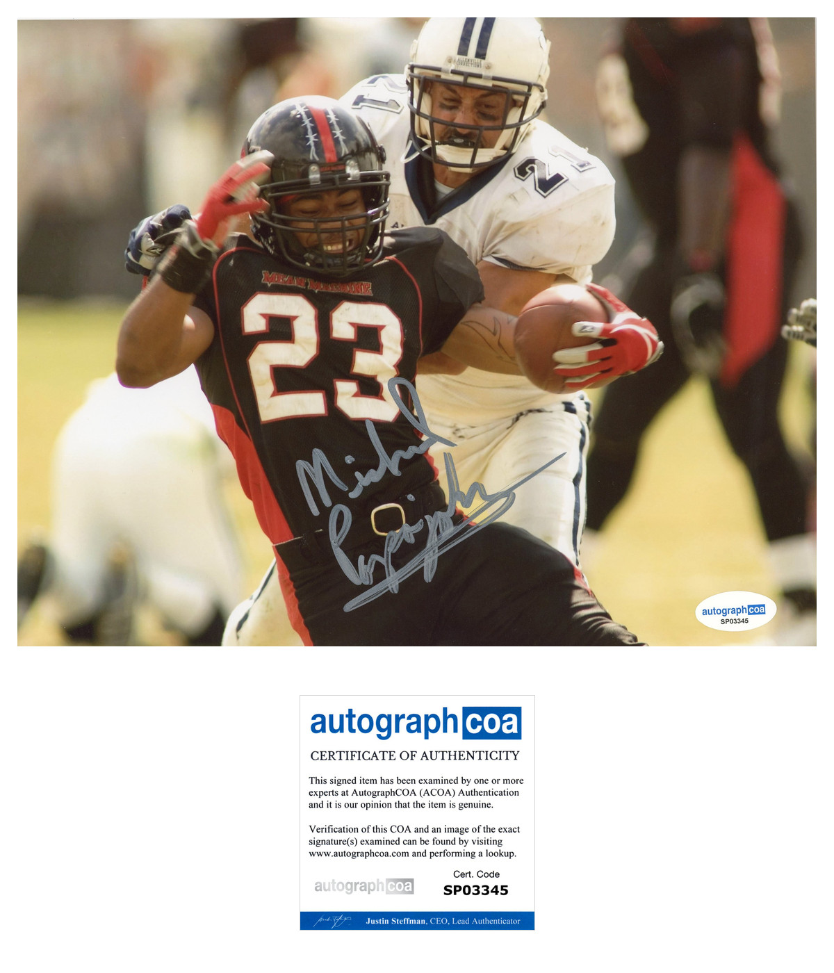 Michael Papajohn ‘The Longest Yard’ Signed 8×10 Photo ‘Guard Papajohn’ ACOA