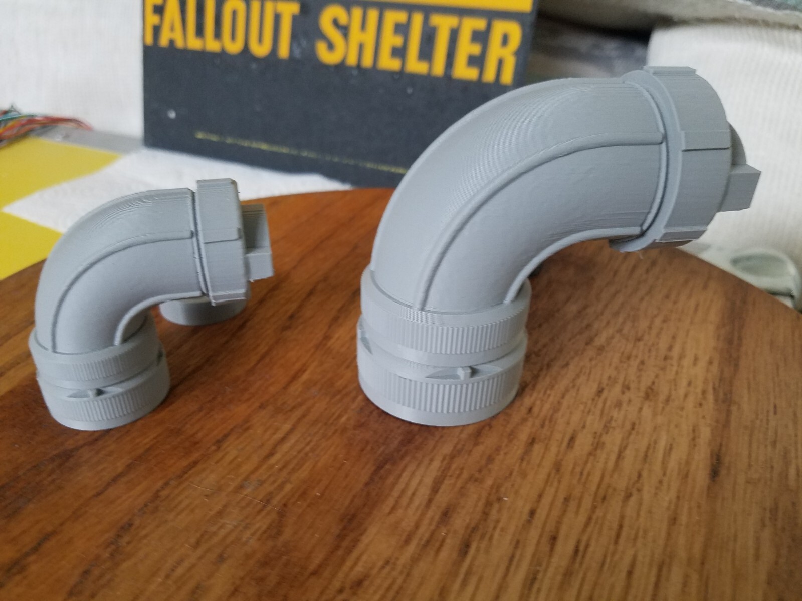 Flux Capacitor Medium and Small (Cannon-Like) Elbows – 3D Printed