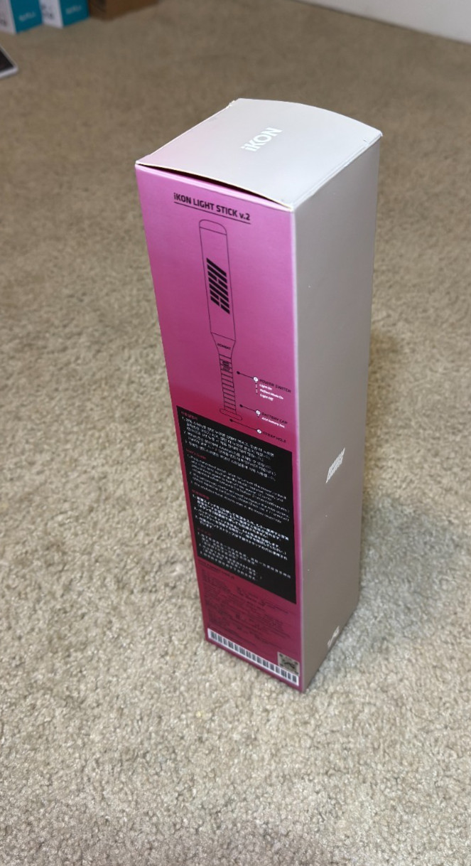 iKON KONBAT V2 OFFICIAL LIGHT STICK VER.2 Penlight Lightstick Bat K-pop WITH box