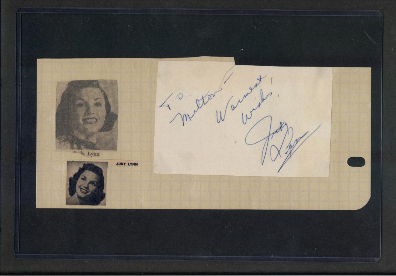 Don Rickles – Dual Signed Autograph Scrapbook Page – Comedian – Casino