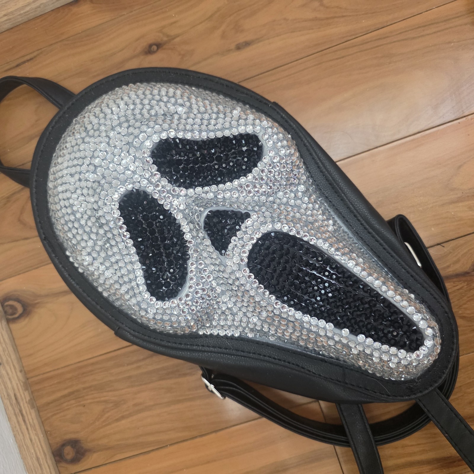 Scream Ghost Face Rhinestone Black Backpack Movie Memorabilia