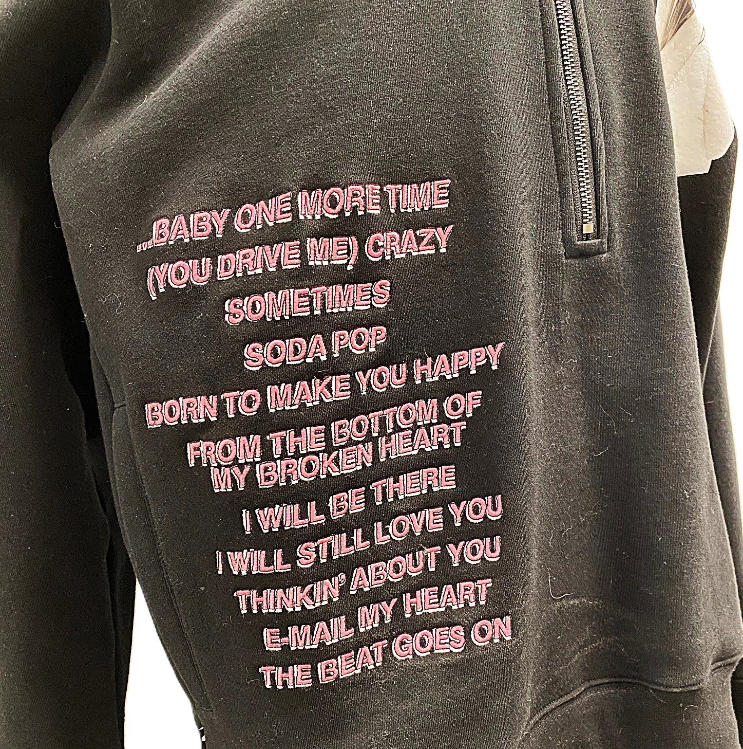 THE HUNDREDS x BRITNEY SPEARS BLACK HOODIE- Size MEDIUM