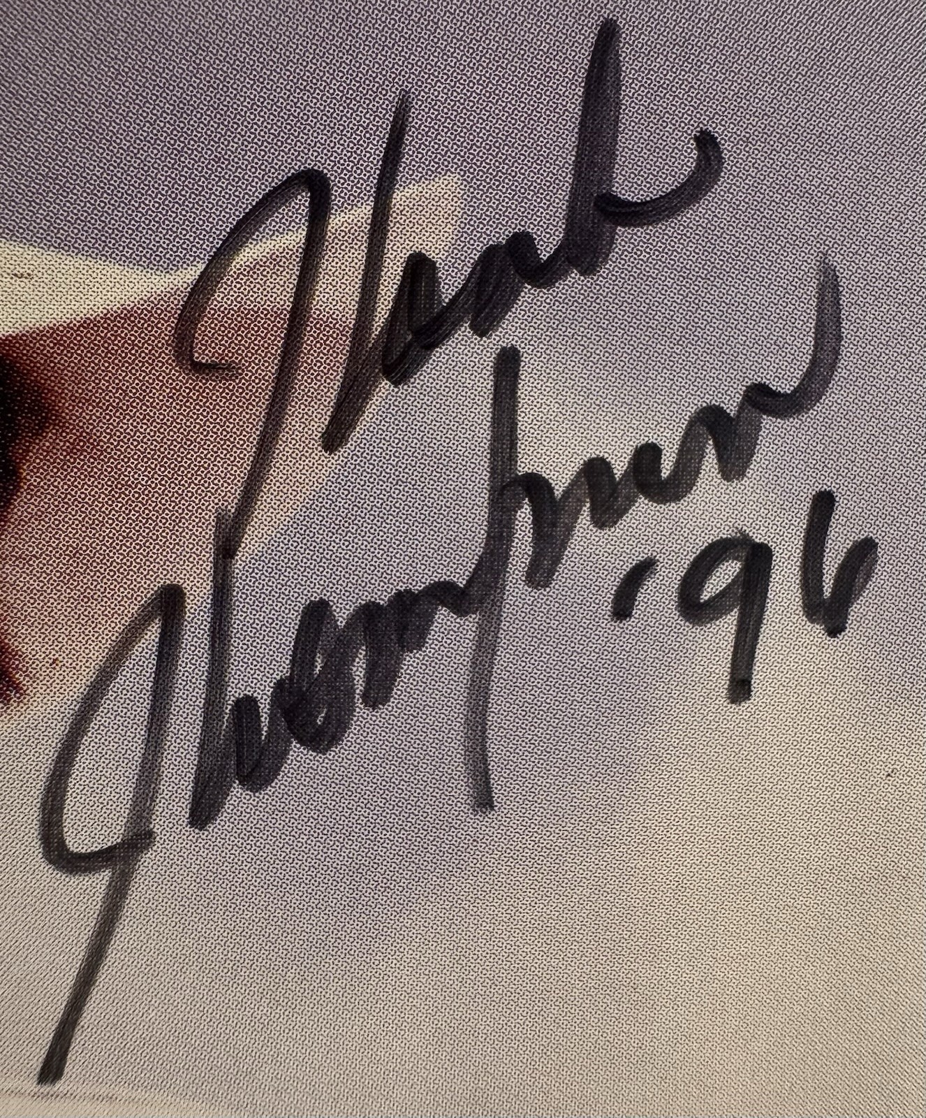 Hank Thompson Signed 1996 Country Music Promo Photo Autograph Hall of Fame