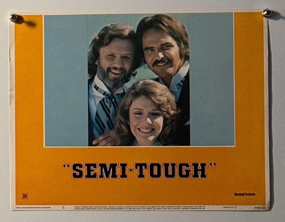 Semi-Tough Movie Lobby Card Vintage 1977 United Artists R Rated Original
