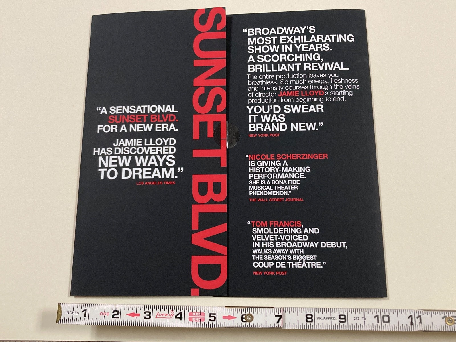 Rare Tony Voter Item – Sunset Boulevard – 2024 Revival – Broadway Musical