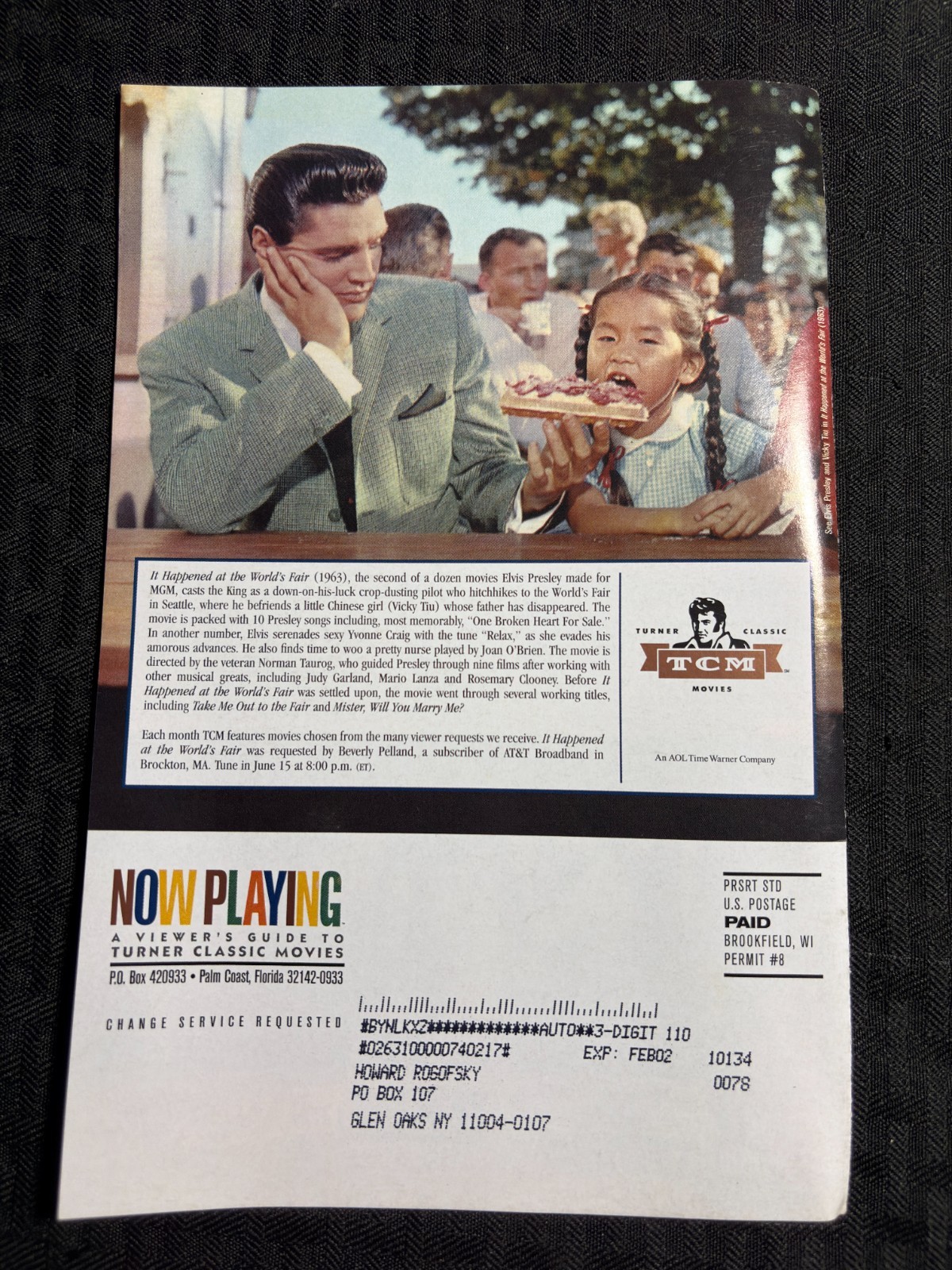 2001 June NOW PLAYING TCM Movie Magazine FN+ 6.5 W.C. Fields Cover