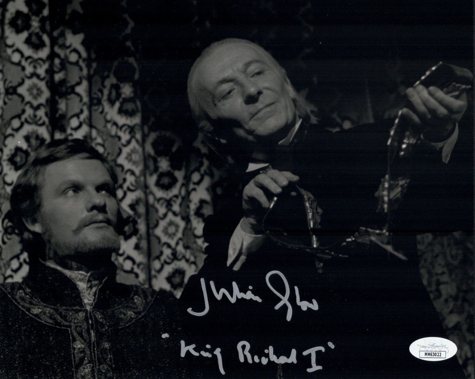 JULIAN GLOVER Signed 8×10 Photo DOCTOR WHO King Richard Autograph JSA COA Cert