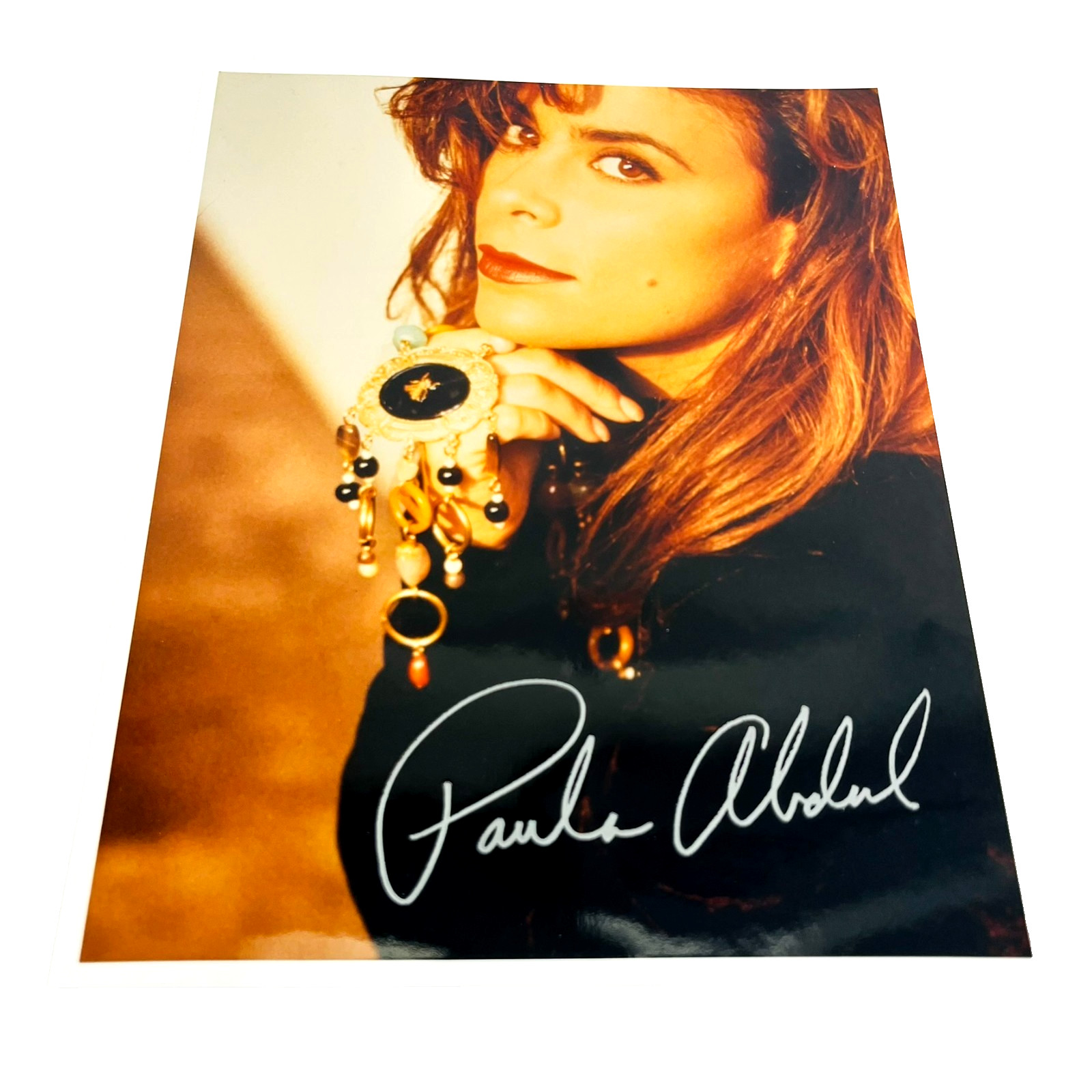 Paula Abdul Signed 8×10 Glossy Photo Silver Ink Vintage Autograph Pop Icon