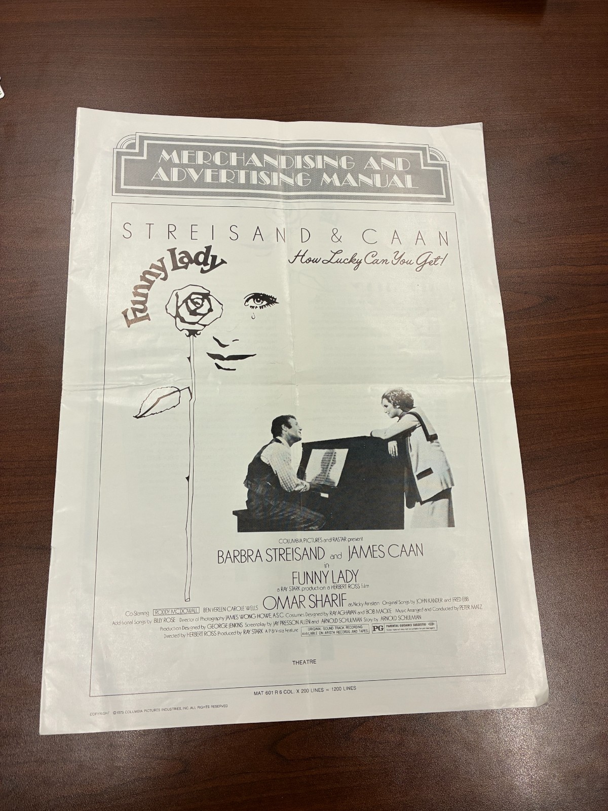 Funny Lady 1975 Pressbook Good Condition! Barbra Streisand James Caan No Cuts!