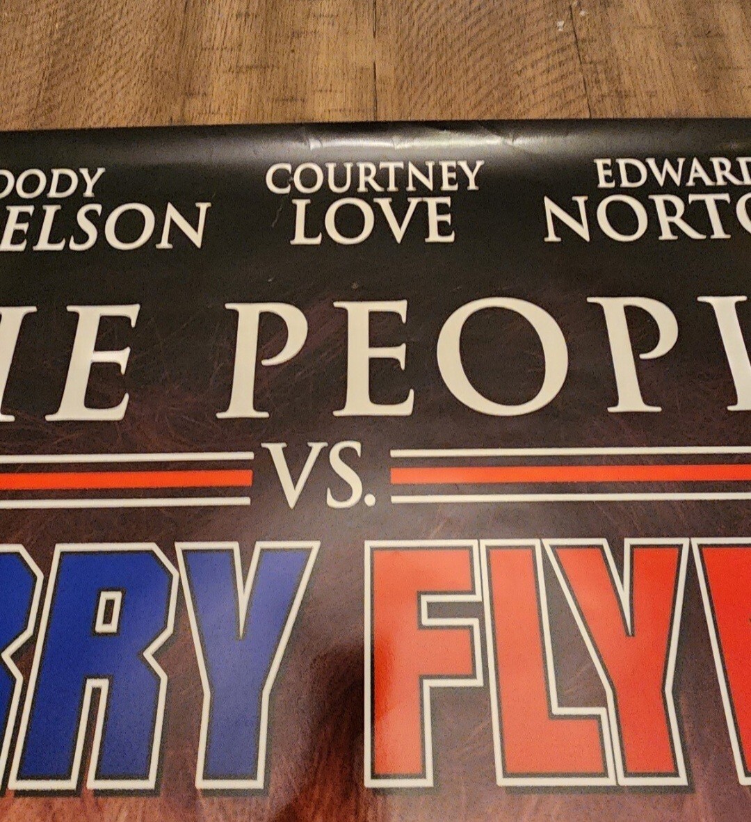Vintage The People Vs. Larry Flynt Video Store Movie Poster Promo Rolled VHS