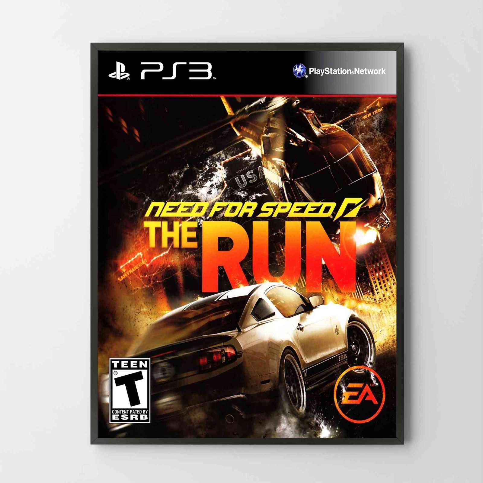 Poster Need For Speed The Run PS3 BOX ART Glossy Unframed Poster Print B0341