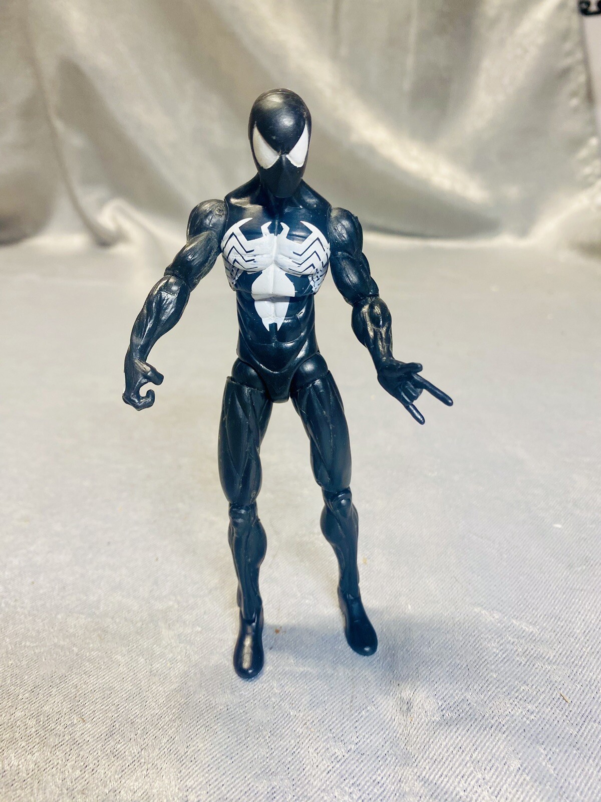 SUPERB 2009 6” Black Suit Symbiote Spider-Man Figure Marvel Legends 19 POA Vintg