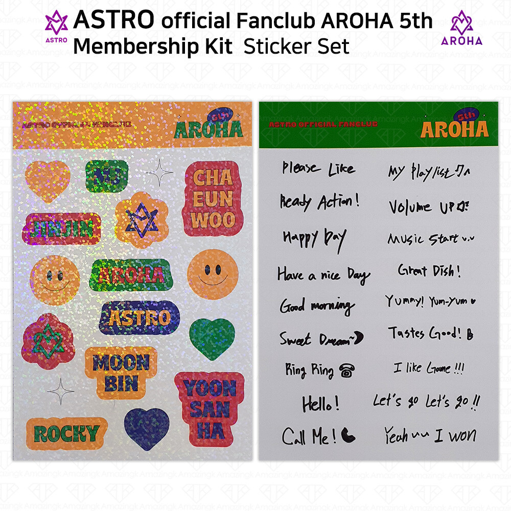 ASTRO 5th Official Fanclub AROHA Membership Kit Poster Tumbler Coaster Photobook