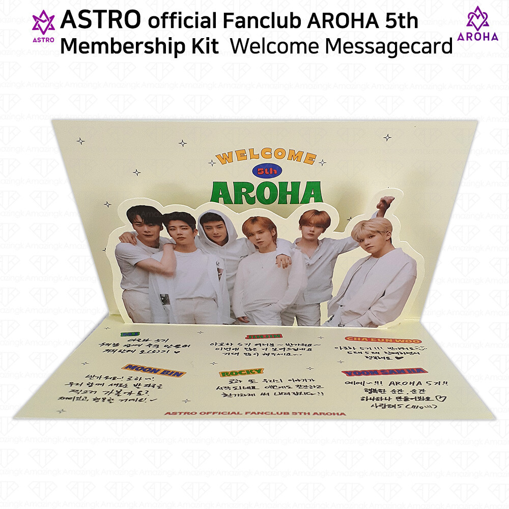 ASTRO 5th Official Fanclub AROHA Membership Kit Poster Tumbler Coaster Photobook