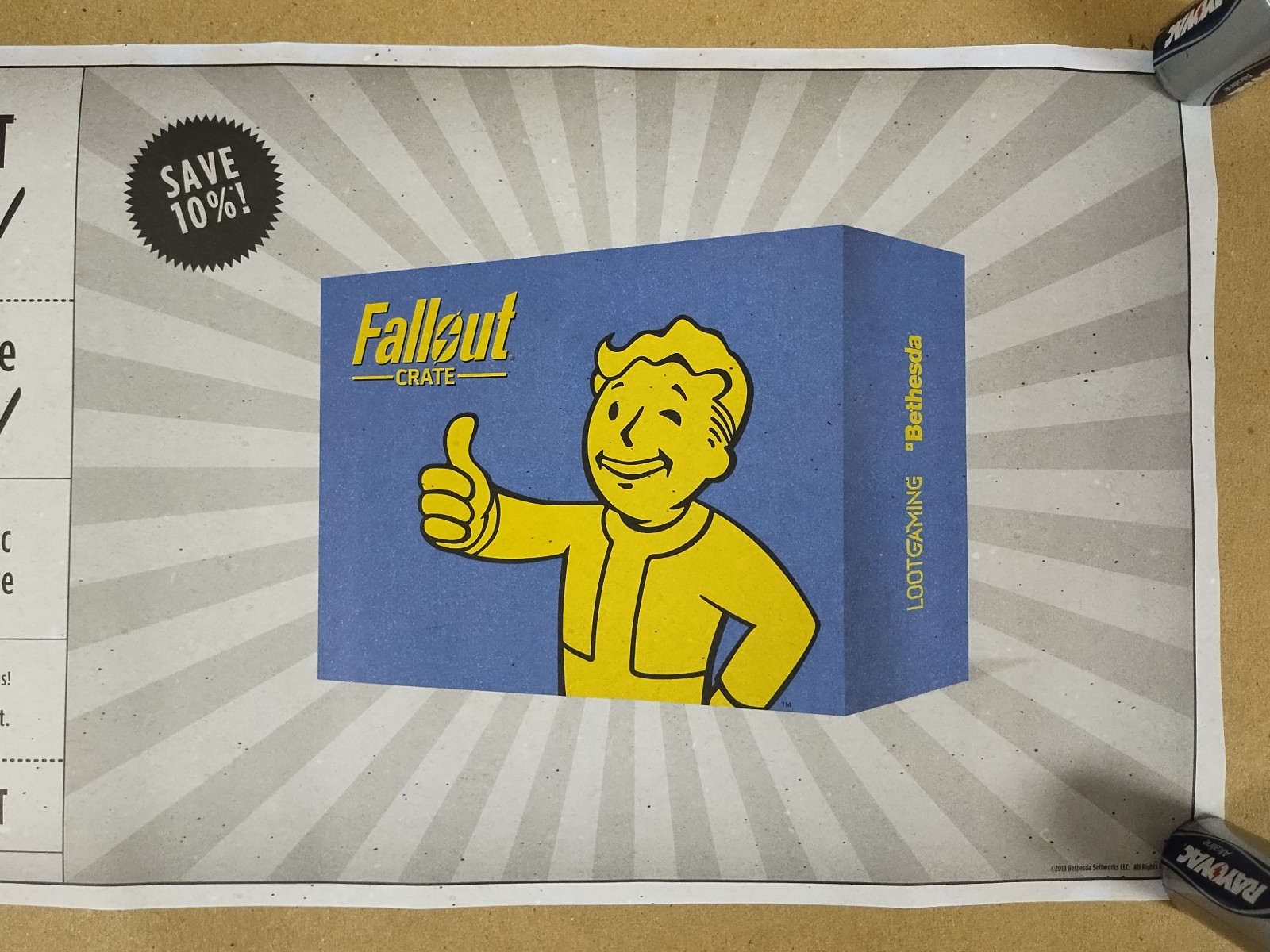 Fallout 4 Wasteland Concept ART PRINT – 8.5 x 17 Poster – Loot Crate Exclusive