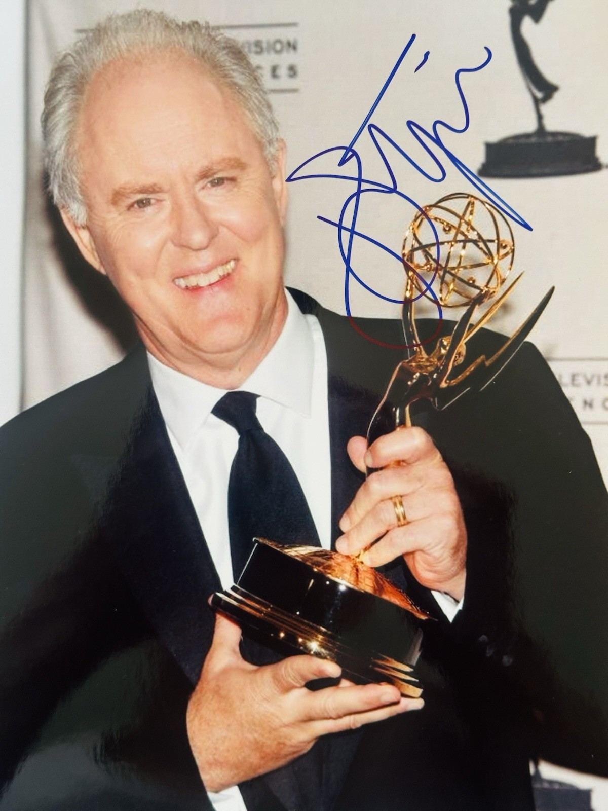 John Lithgow signed 8×10 photo. Harry Potter, Shrek, Conclave