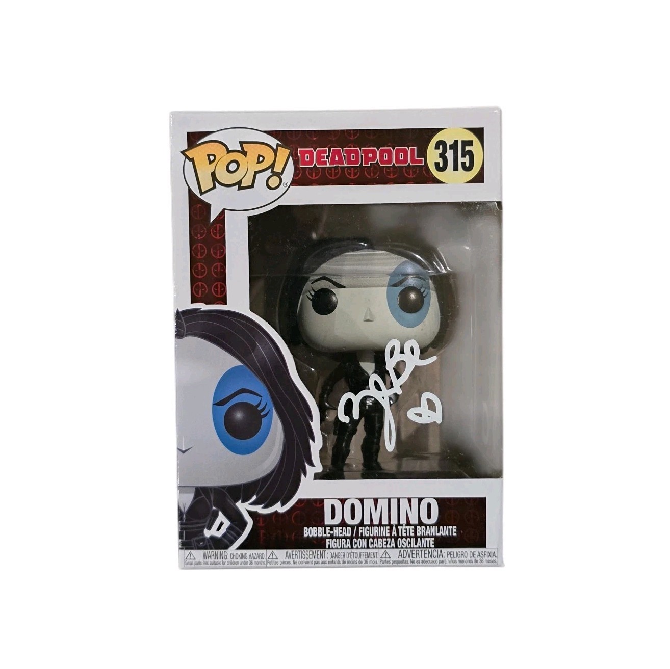Zazie Beetz Signed Domino Funko 315 Deadpool SWAU Authenticated RARE