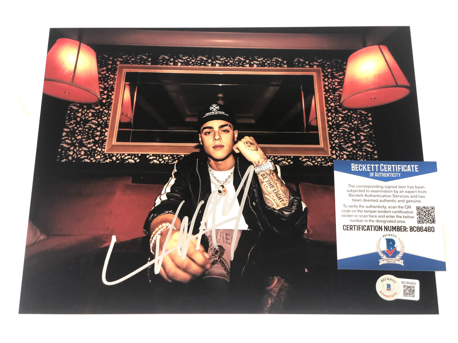 Lunay Hand Signed Autographed 8×10 Photo “A Solas” Latin Superstar Beckett Cert