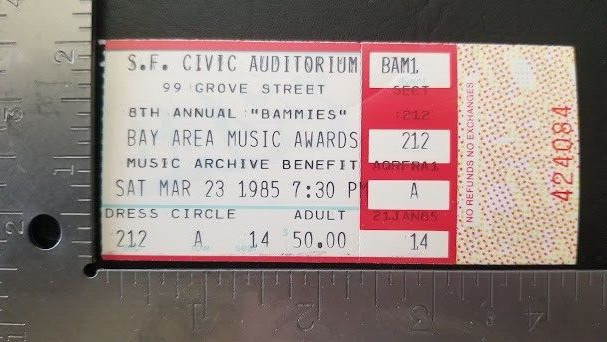 JOURNEY / NIGHT RANGER++ – VINTAGE MAR 23 1985 SAN FRANCISCO CONCERT TICKET STUB