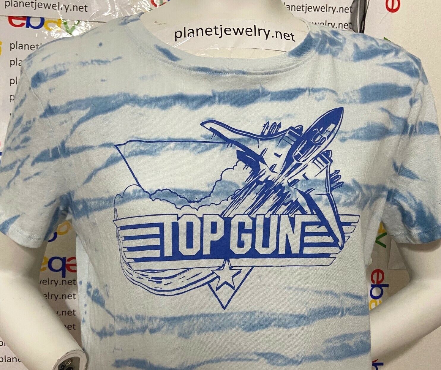 TOP GUN MAVERICK Movie LOGO Tie-Dye TEE Juniors Size L, XL, 2XL, 3XL NWT