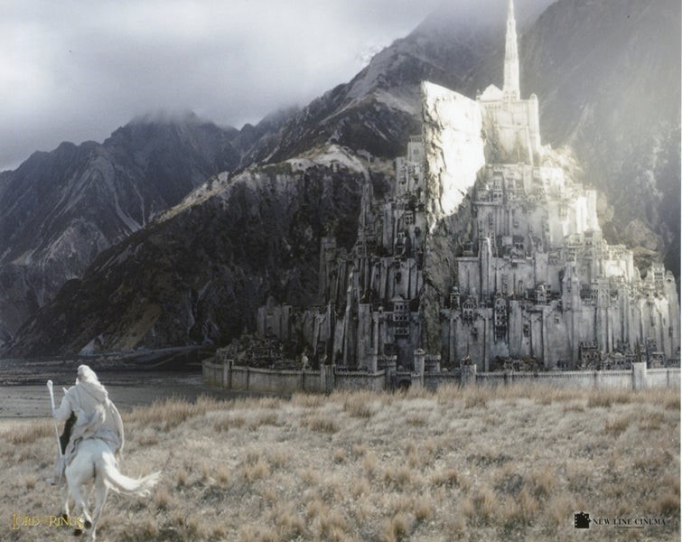 Lord of the Rings Vintage 8×10 C-Print Photo Minas Tirth Gandalf Horse Shadowfax