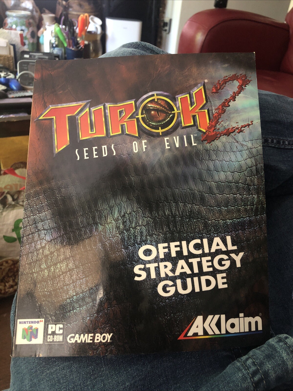 1998 Turok 2 Seeds of Evil Official Strategy Guide Acclaim Nintendo 64 Game Boy