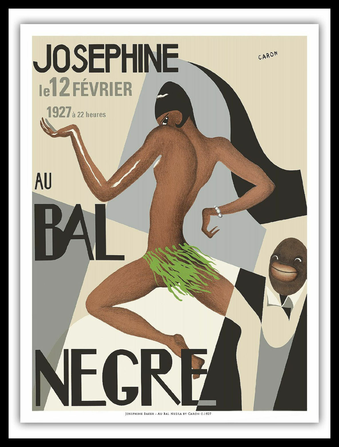Josephine Baker Au Bal Negre Poster Canvas Print Fridge Magnet 6×8 Large