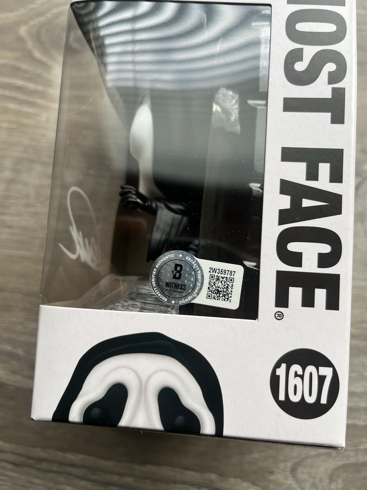 Jack Quaid Signed Ghostface Funko Pop Beckett COA 1607 Scream Richie Kirsch