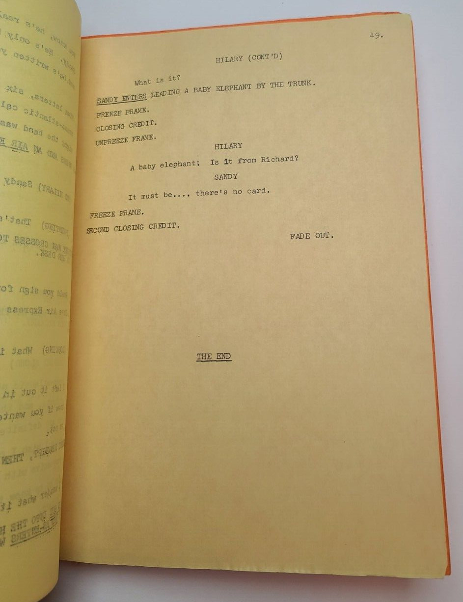 THE SANDY DUNCAN SHOW / Albert Lewin 1972 TV Script, Tom Bosley “Richer the III”