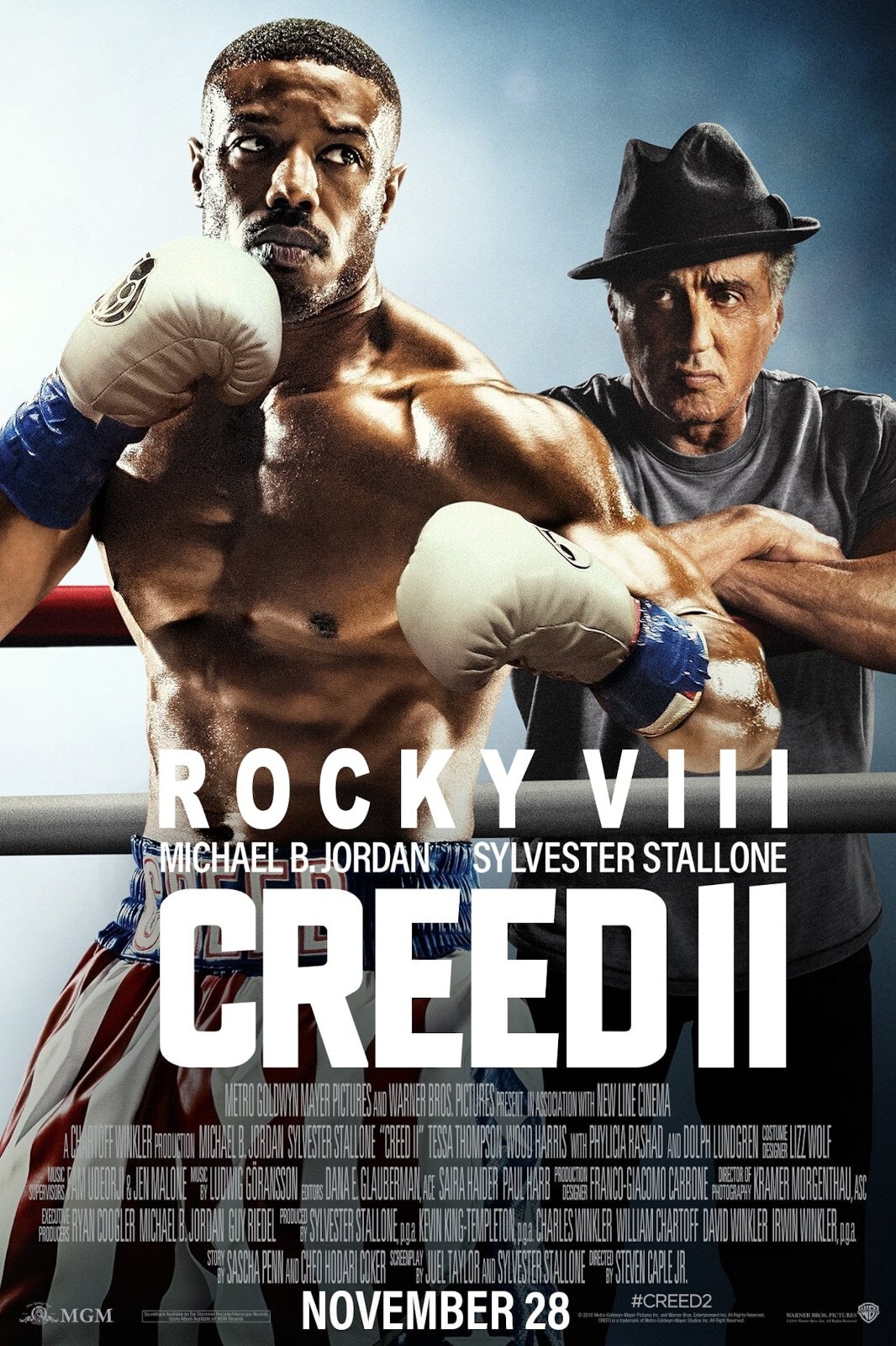 2018 Creed II Movie Poster 11X17 Rocky Balboa Apollo Adonis Bianca Boxing 🥊🛎🍿