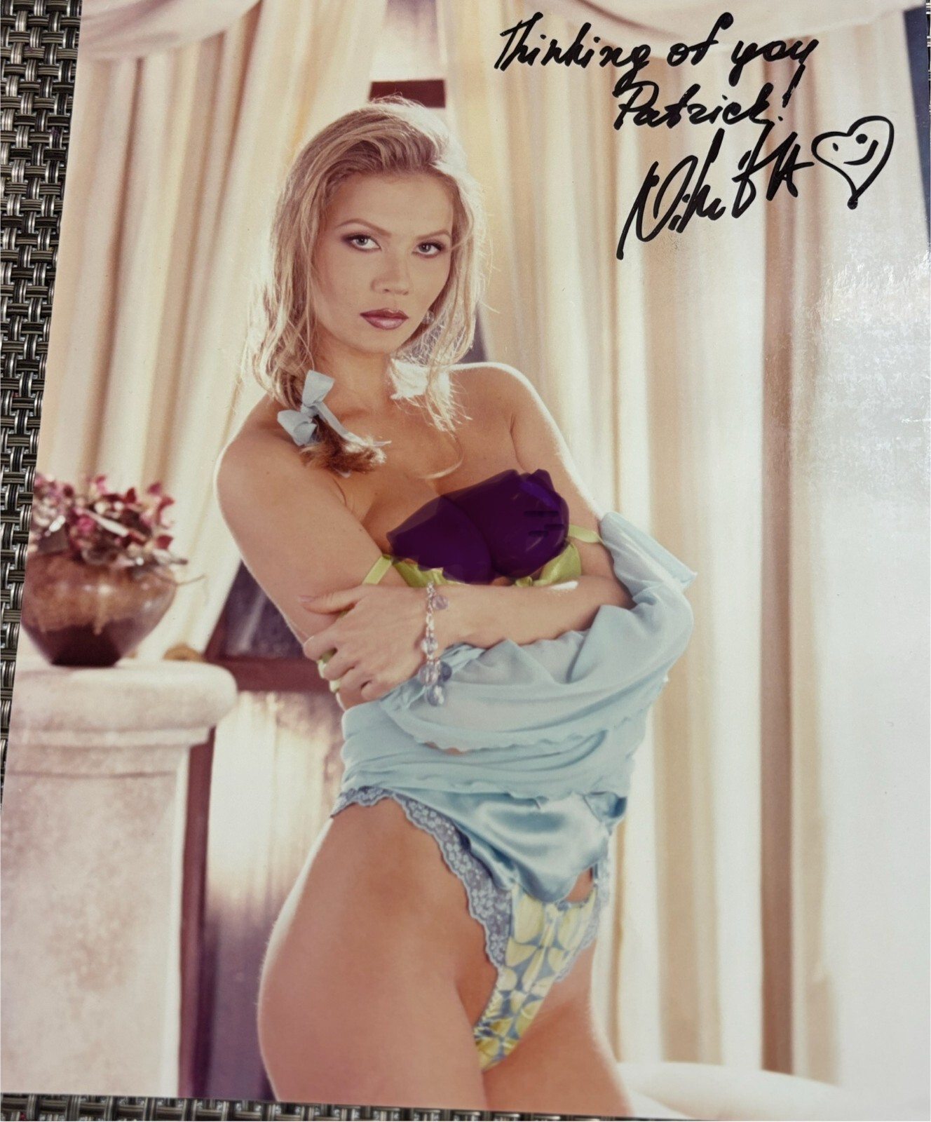 ADULT FILM STAR NIKITA HAND SIGNED AUTOGRAPHED 8X10 MOVIE AD SLICK