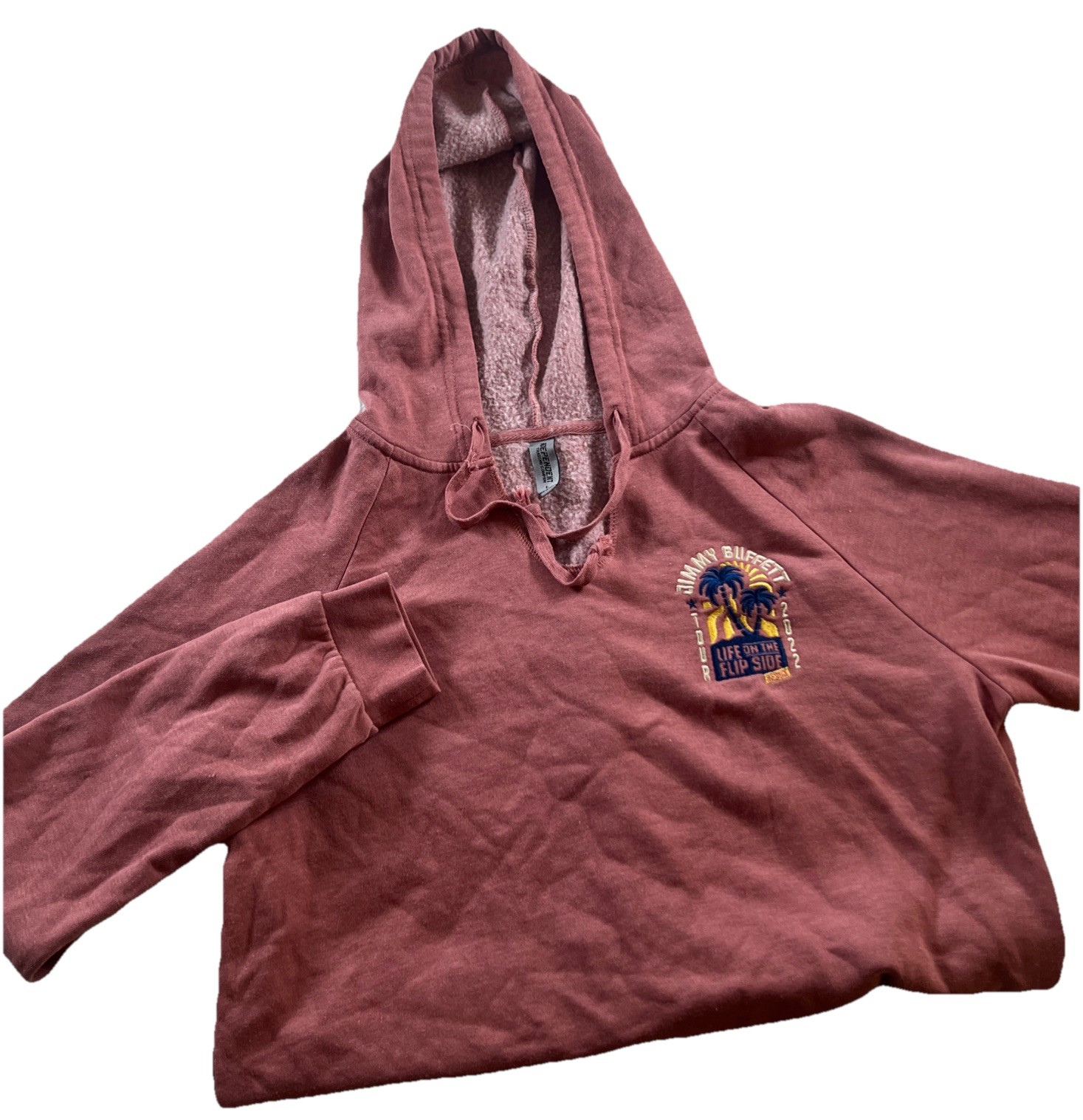 Jimmy Buffett 2022 tour RARE Womens Preowned hoodie Life on the Flip Side Large