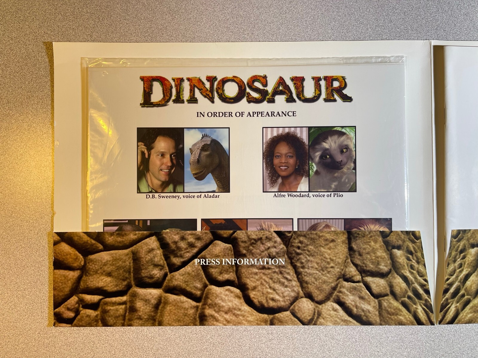 Disney’s Dinosaur Press Kit 2000 – Includes 8 Glossy Stills