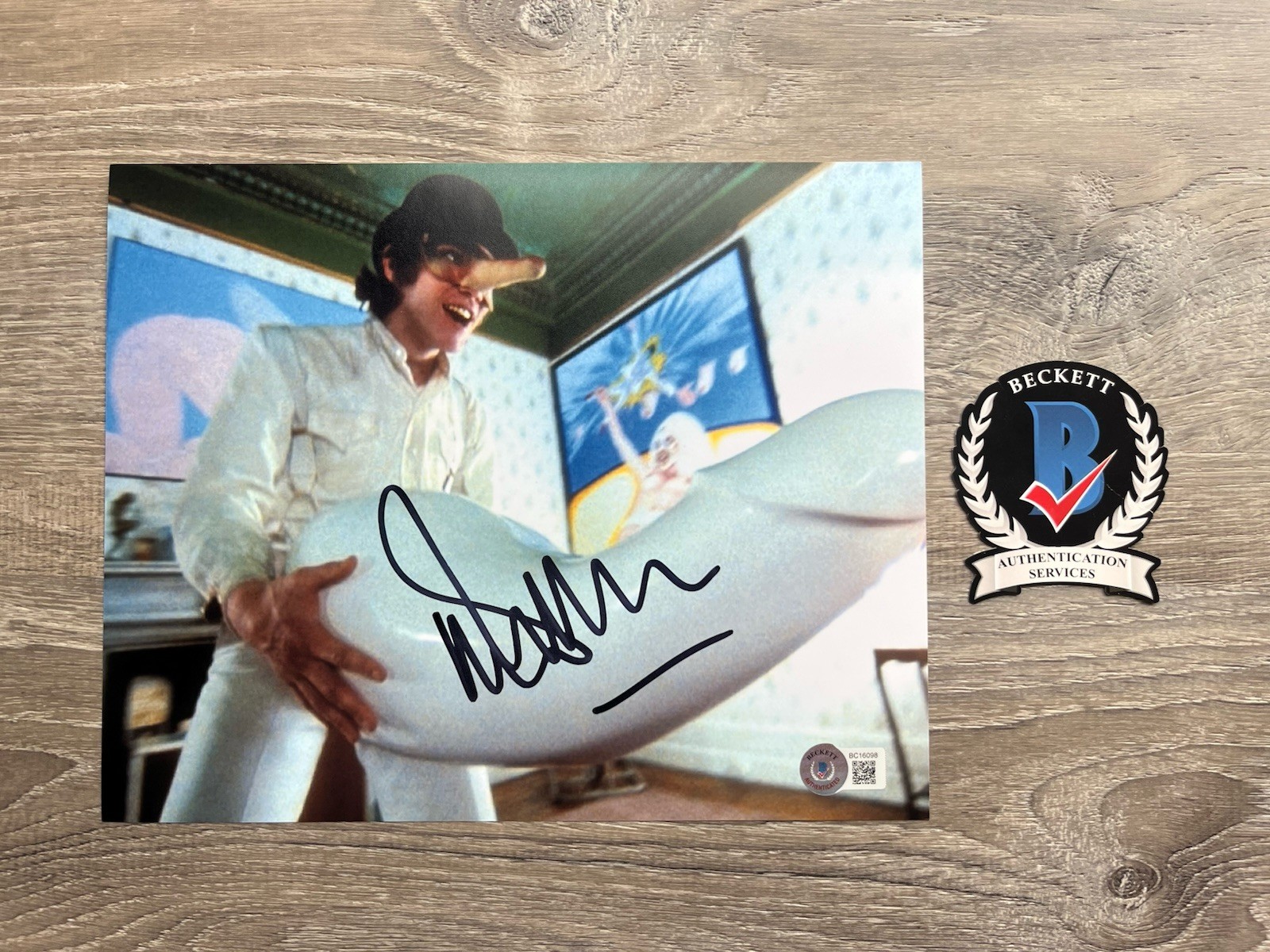 Malcolm McDowell Signed A Clockwork Orange 8×10 Photo Beckett COA Alex DeLarge
