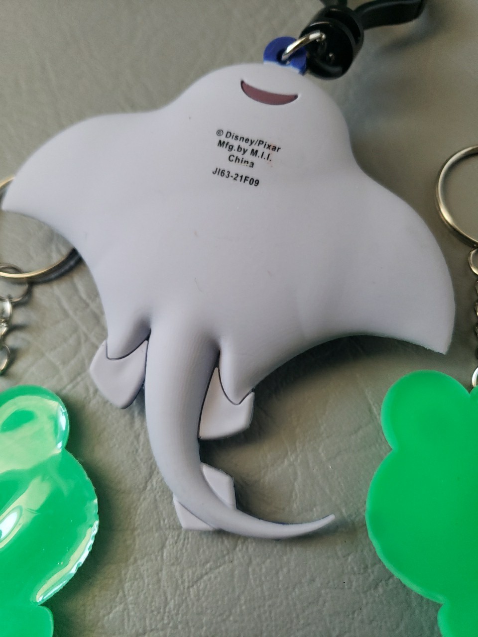 Disney/Pixar Mr Ray M.I.I. mfg Keychain and 2 Frog Keychains Lot of 3 Cute!!!