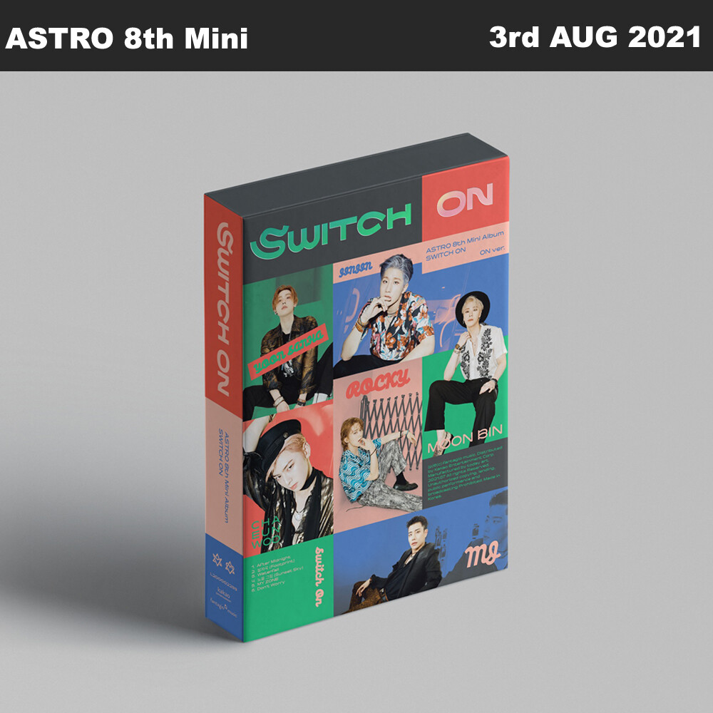 ASTRO SWTCH ON 8th Mini Album 2SET CD+Photobook+Photocard+Etc+Tracking Number