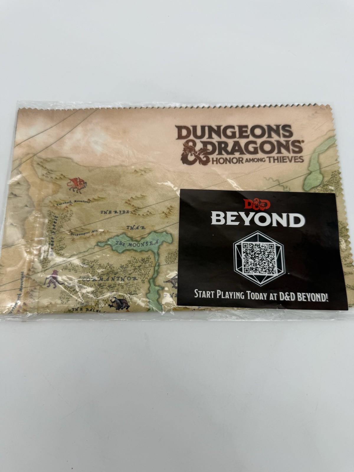 Dungeons & Dragons Honor Among Thieves Cloth Map Movie Promo SGA Cinemark AMC