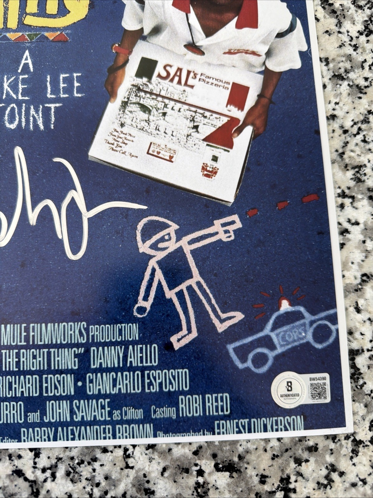 Spike Lee Do The Right Thing Autograph Signed 11×14 Movie Photo! Beckett Coa